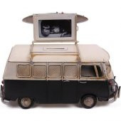 himarry Dekoratif Metal Minibüs Çerçeveli ve Kumbaralı Hediyelik thumbnail 1