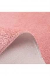 Myevilla Kaymaz Taban Peluş Post Pembe 100x150 - 4