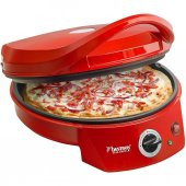 Izgaralı Bestron Pizza fırını, Viva Italia, Üst ve alt ısıtma, Maks. 180 °C, 1800 W, Kırmızı - 3
