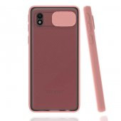 Galaxy A01 Core Kılıf Zore Lensi Sürgülü Kamera Koruyucu Kılıf - 5