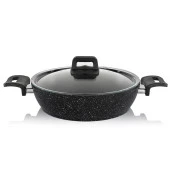 Schafer Savor Yanmaz Yapışmaz 7 Parça Siyah Tencere Seti - 3