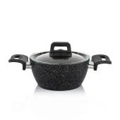 Schafer Savor Yanmaz Yapışmaz 7 Parça Siyah Tencere Seti - 5