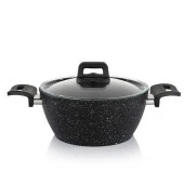 Schafer Savor Yanmaz Yapışmaz 7 Parça Siyah Tencere Seti - 12