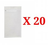 Kalemlikli Not Defteri Cüzdan Yedek Defteri (20 Adet) thumbnail 1