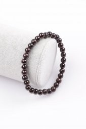 Garnet - Lal Doğal Taş Bileklik 6 mm Küre Kesim thumbnail 1