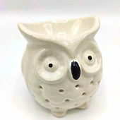 Seramik Buhurdanlık Baykuş Bej - 1