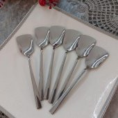 Seramikci Dondurma Kaşığı Platin 6 Lı - 1