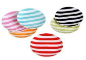 Seramikci Çizgili 6 lı Pasta Tabağı(6Farklı Renk)*6 - 2
