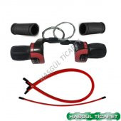 Hsgl Bisiklet Vites Kolu 3x7 Göstergeli Kırmızı Dış Kablo Takım Bisiklet Vites Değiştiren Yol Şehir Dağ Bisikleti Bisiklet Yedek Parça - 5