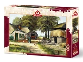 Çiftlik Evi Kutulu Puzzle/Yapboz 1000 Parça (Gerçek Tablo Tadında) - 1