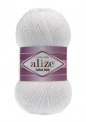 Alize Cotton Gold El Örgü İpi Beyaz 055 - 1