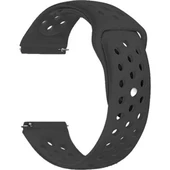 Gpack Apple Watch 7 45mm Kordon Delikli Çift Renk Silikon - 5