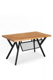 140x70 Doğal Ahşap Kütük Ofis Çalışma Masası 4lü Y Ayak - 4