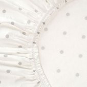 2 Li Lastikli Çarşaf Seti, Bebek Beyaz-Kahverengi 60x120 Cm Pamuklu-Beşik İçin - 3
