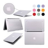 YENİ MACBOOK PRO 13 A1706 / A1708 KILIF ÖN ARKA SİLİKON MAT DOKU - 3