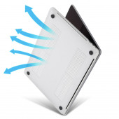 YENİ MACBOOK PRO 13 A1706 / A1708 KILIF ÖN ARKA SİLİKON MAT DOKU - 4