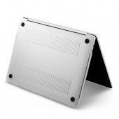YENİ MACBOOK PRO 13 A1706 / A1708 KILIF ÖN ARKA SİLİKON MAT DOKU - 5