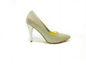 Çarıkçım Stiletto Kadın Ayakkabı Dore-Simli 61 700 - 1