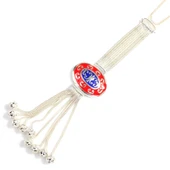 925 Ayar Gümüş Mineli Tilki Kuyruğu Kolye thumbnail 3