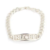 925 Ayar Gümüş İsim Yazılı Erkek Bilekliği thumbnail 3