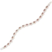 925 Ayar Gümüş Damla Zultanit Taşlı Suyolu Bileklik thumbnail 1