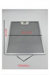 25,3x30 Cm Davlumbaz Ankastre Aspiratör Alüminyum Yağ Filtresi 253x300 !!alt Kısmı Tırnaklı!! - 1