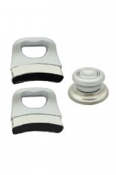 Bütün Tencere Tavalara Uygun Beyaz Sap Kulp Tutamak Seti - 1