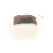 925 Ayar Gümüş Düz Şovalye Yüzük thumbnail 7