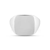 925 Ayar Gümüş Düz Şovalye Yüzük thumbnail 3