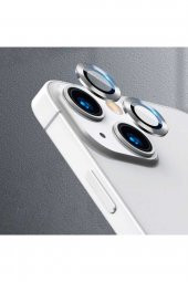 Iphone 13 Uyumlu Beyaz Kamera Koruyucu Lens - 1