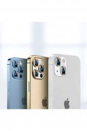 Iphone 13 Uyumlu Beyaz Kamera Koruyucu Lens - 2