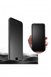 Iphone 8 Plus Mat Kırılmaz Cam Nano Parmak Izi Bırakmaz Siyah - 2