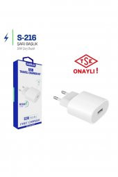 S216 Type-c Çıkışlı Sadece Başlık Pd18w Ev Şarj Al - 3