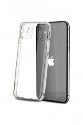 Heartz Apple İphone 12 6.1" Kılıf 3d Tıpalı Kamera Korumalı Şeffaf Silikon Kapak - 1