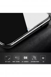 Heartz Samsung Galaxy A50 Siyah Temperli Cam Full Ekran Koruyucu - 4
