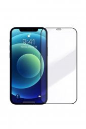 Heartz Apple İphone 12 Pro 6.1 Siyah Temperli Cam Full Ekran Koruyucu - 1