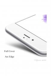 Heartz Apple İphone 8 Plus Beyaz Temperli Cam Full Ekran Koruyucu - 2