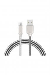 Samsung Micro Metal Usb Şarj Kablosu 2a Sc12 - 1