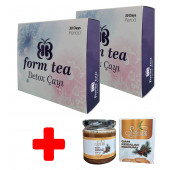 2x Bitkisel Detox Çayı  Hediye 240mg Çam Kozalak Macunu - 1