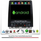 Renault Clıo 5 Tesla Android Multimedya Sistemi 4 GB Ram 32 GB Hafıza 8 Çekirdek Necvox Evervox BRC - 2
