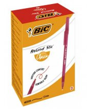 Bic Round Stic Tükenmez Kalem 60 Adet Kırmızı thumbnail 1