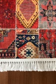 120 x 180 cm Prizma Vintage Baskılı Şönil Halı Saçaklı Kilim V-6004 Karışık, Çok Renkli-120x180 - 3