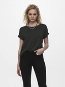 Only Bayan Geniş Yuvarlak Yaka Salaş Tişört 15106662 thumbnail 1