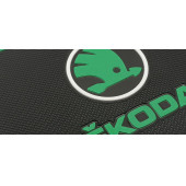 Skoda Logolu Torpido Üstü Kaydırmaz Ped Telefon Tutucu - 2