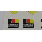 Rieger Performance Logolu 3M 8 li Grup Damla Silikon Sticker Torpido Göğüslük Bagaj Çamurluk Logo Amblem Seti - 6