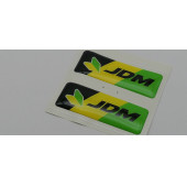 Jdm Logolu 3M 2 li Grup Damla Silikon Sticker Kapı Koruma Yan Ayna Torpido Göğüslük Bagaj Çamurluk Logo Amblem - 3