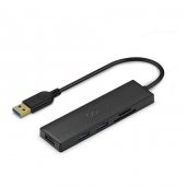 Qgeem Usb Hub 0.2M Usb Çoğaltıcı 3.0 Sd - Micro Sd Kart Çıkışı QG-UH05 - 1