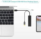 Qgeem Usb Hub 0.2M Usb Çoğaltıcı 3.0 Sd - Micro Sd Kart Çıkışı QG-UH05 - 6