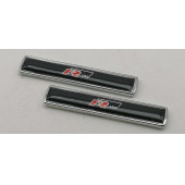 R Line Volkswagen Logo Yan Çamurluk 3M 3D Metal Zemin Üzeri ABS Amblem Arma - 3