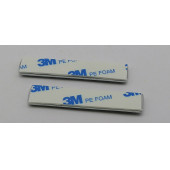 R Line Volkswagen Logo Yan Çamurluk 3M 3D Metal Zemin Üzeri ABS Amblem Arma - 4